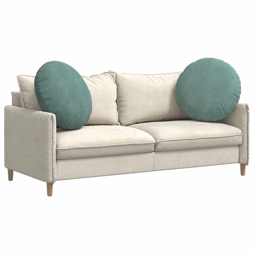 Cuscini per Seduta 2 pcs Verde Mare Ø 40 x 13 cm Velluto | homemem39