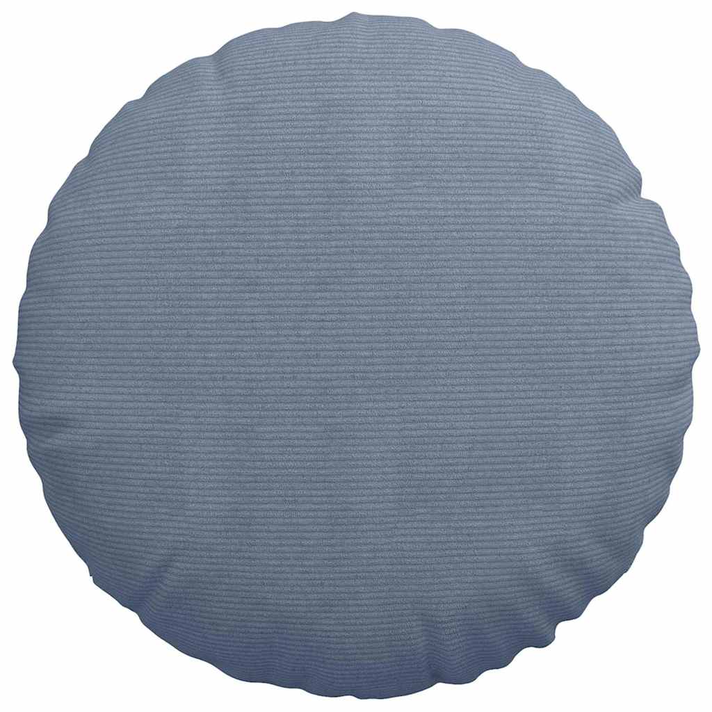 Cuscini per Seduta 2 pcs Blu Ø 80 cm Tessuto in Cords | homemem39