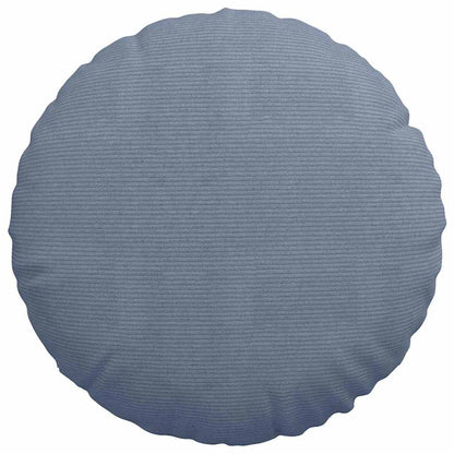 Cuscini per Seduta 2 pcs Blu Ø 80 cm Tessuto in Cords | homemem39
