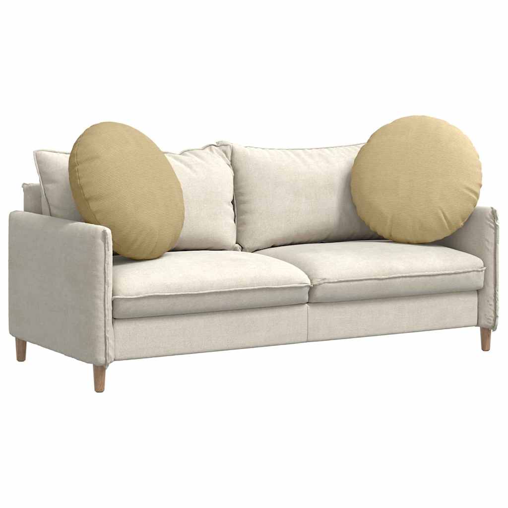 Cuscini per Seduta 2 pcs Grigio Verde Ø 80 cm Tessuto in Cords | homemem39