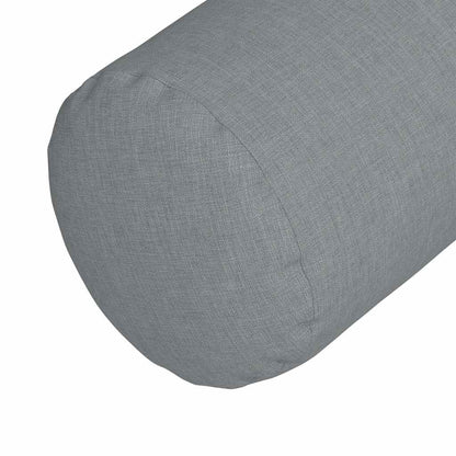 Cuscini a rullo 2 pcs Grigio chiaro Ø 15 x 40 cm Tessuto | homemem39