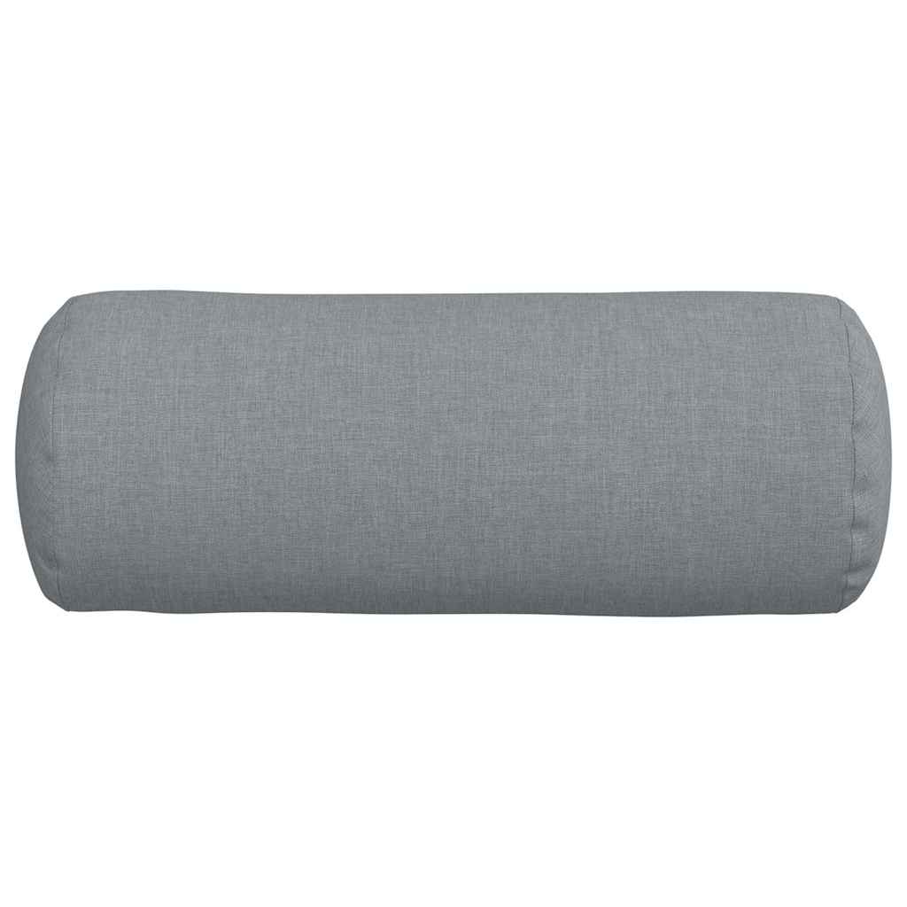 Cuscini a rullo 2 pcs Grigio chiaro Ø 15 x 40 cm Tessuto | homemem39