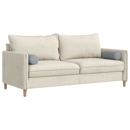 Cuscini a rullo 2 pcs Grigio chiaro Ø 15 x 40 cm Tessuto | homemem39