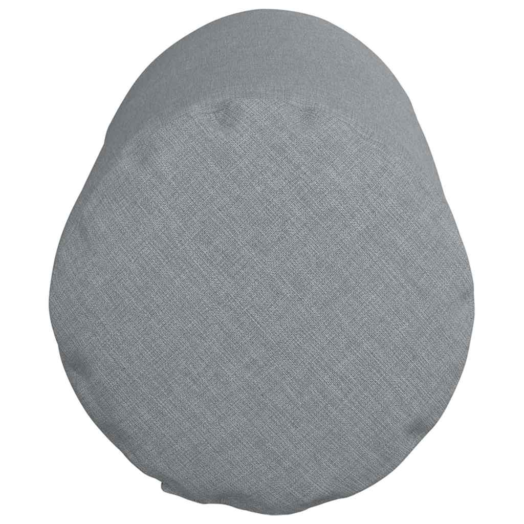 Cuscini a rullo 2 pcs Grigio chiaro Ø 15 x 40 cm Tessuto | homemem39