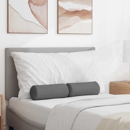 Cuscini a rullo 2 pcs Grigio scuro Ø 15 x 40 cm Tessuto