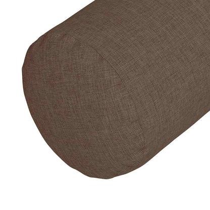 Cuscini a rullo 2 pcs Marrone Ø 15 x 40 cm Tessuto