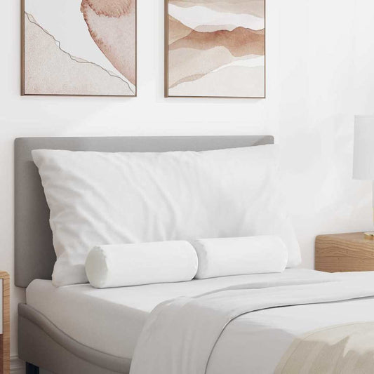 Cuscini a rullo 2 pcs Bianco Ø 15 x 40 cm Tessuto | homemem39