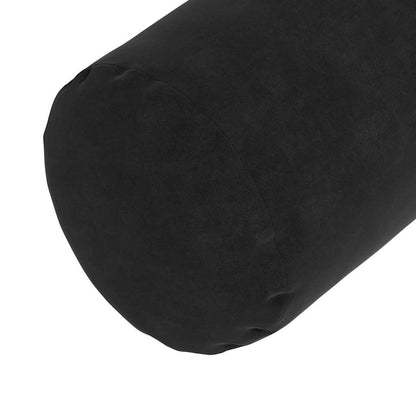 Cuscini a rullo 2 pcs Nero Ø 15 x 40 cm Tessuto in Cords | homemem39