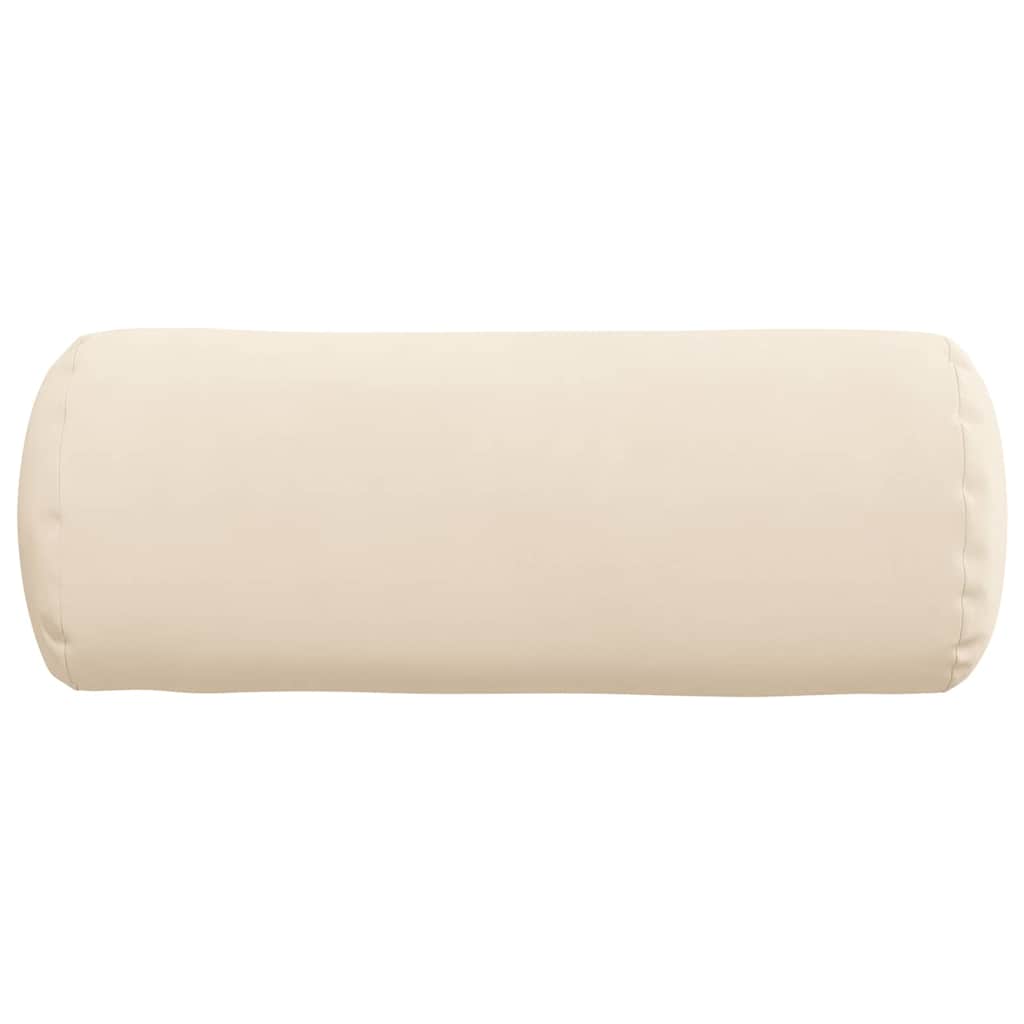 Cuscini a rullo 2 pcs Beige Ø 15 x 40 cm Tessuto in Microfibra | homemem39