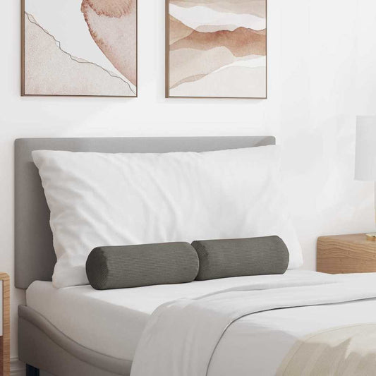 Cuscini a rullo 2 pcs Grigio chiaro Ø 15 x 40 cm | homemem39