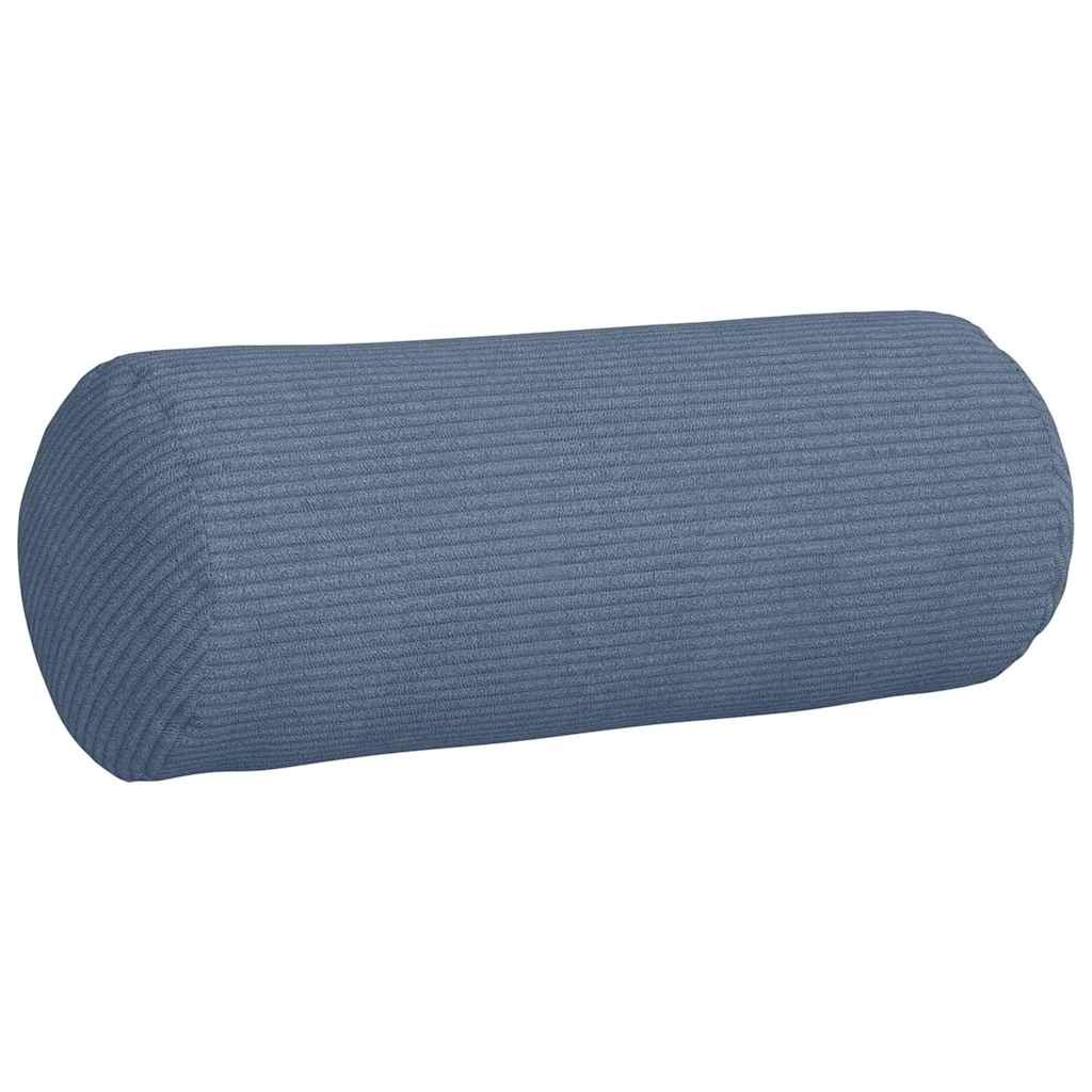 Cuscini a rullo 2 pcs Blu Ø 15 x 40 cm Tessuto in Cords | homemem39