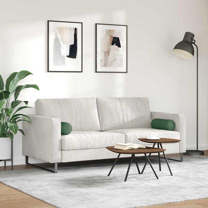 Cuscini a rullo 2 pcs Verde Scuro Ø 15 x 40 cm Tessuto in Cords | homemem39
