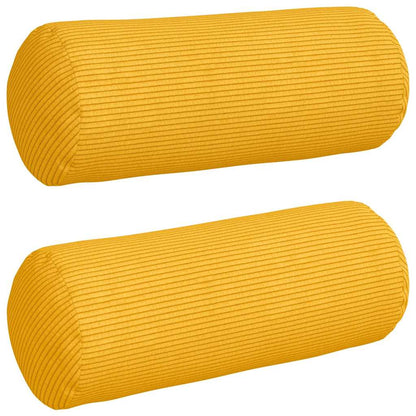 Cuscini a rullo 2 pcs Giallo Chiaro Ø 15 x 40 cm | homemem39