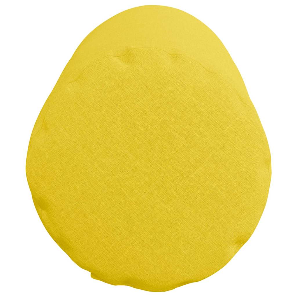 Cuscini a rullo 2 pcs Giallo Chiaro Ø 25 x 70 cm Tessuto | homemem39