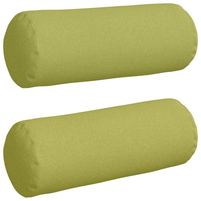 Cuscini a rullo 2 pcs Verde chiaro Ø 25 x 70 cm Tessuto | homemem39
