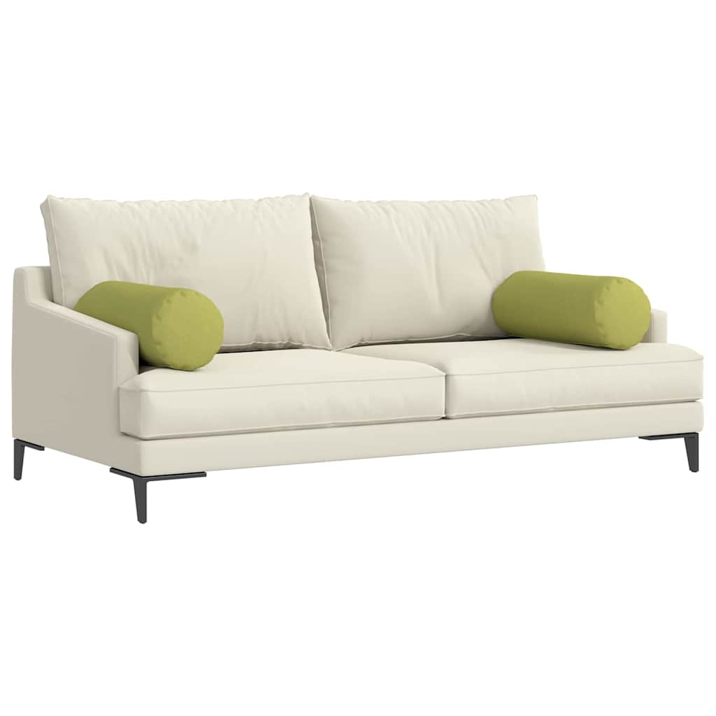 Cuscini a rullo 2 pcs Verde chiaro Ø 25 x 70 cm Tessuto | homemem39