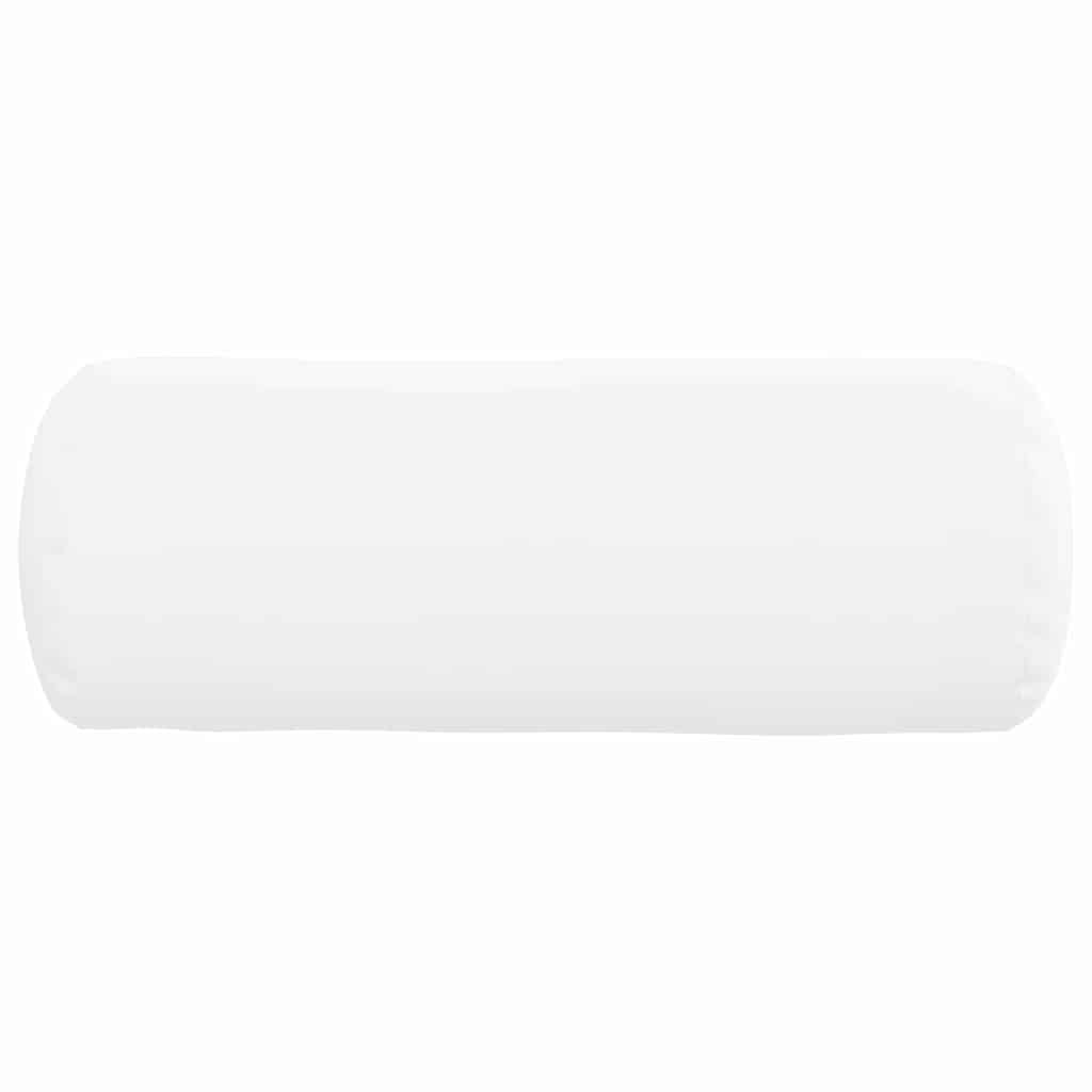 Cuscini a rullo 2 pcs Bianco Ø 25 x 70 cm Tessuto | homemem39
