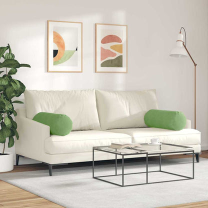 Cuscini a rullo 2 pcs Verde chiaro Ø 25 x 70 cm | homemem39