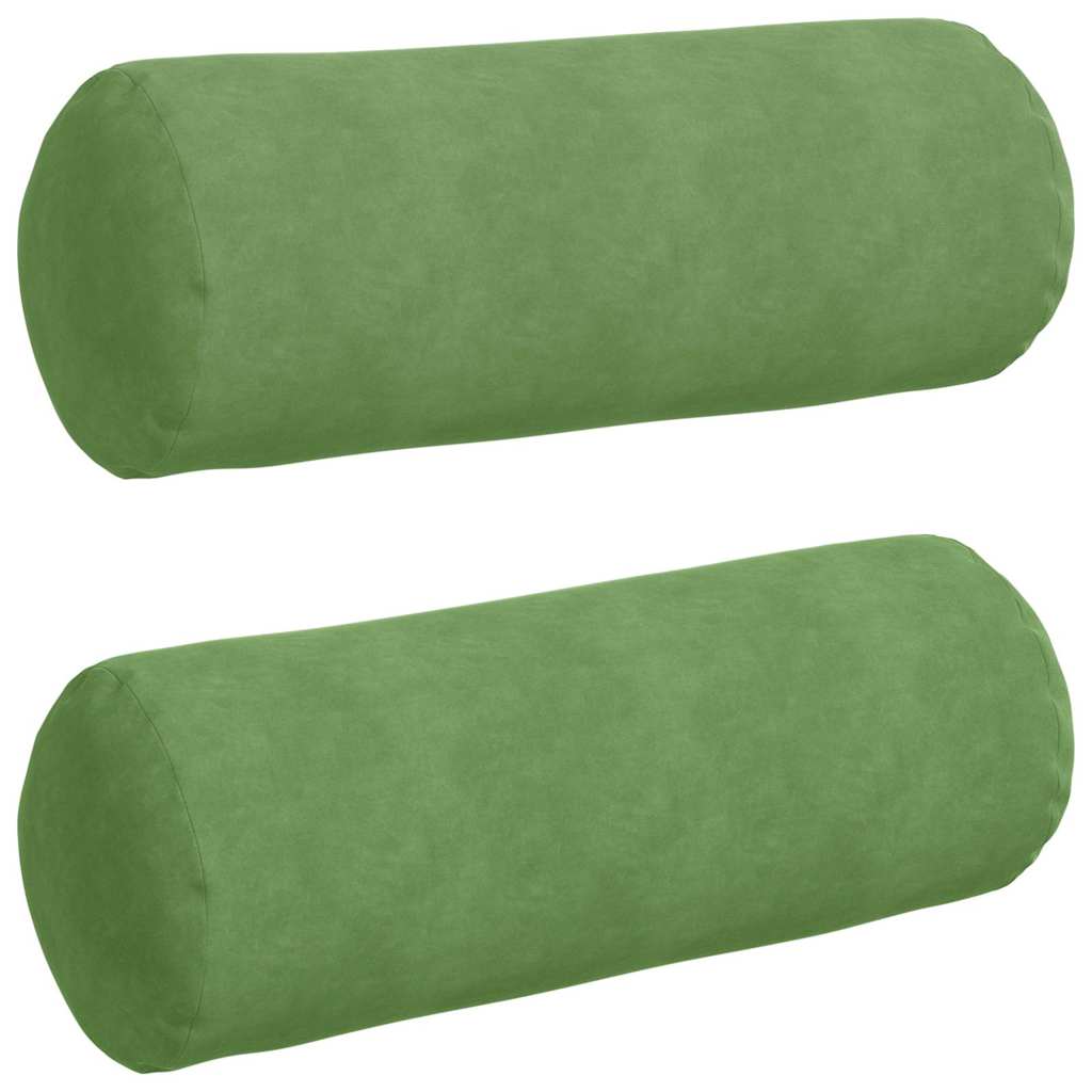 Cuscini a rullo 2 pcs Verde chiaro Ø 25 x 70 cm | homemem39