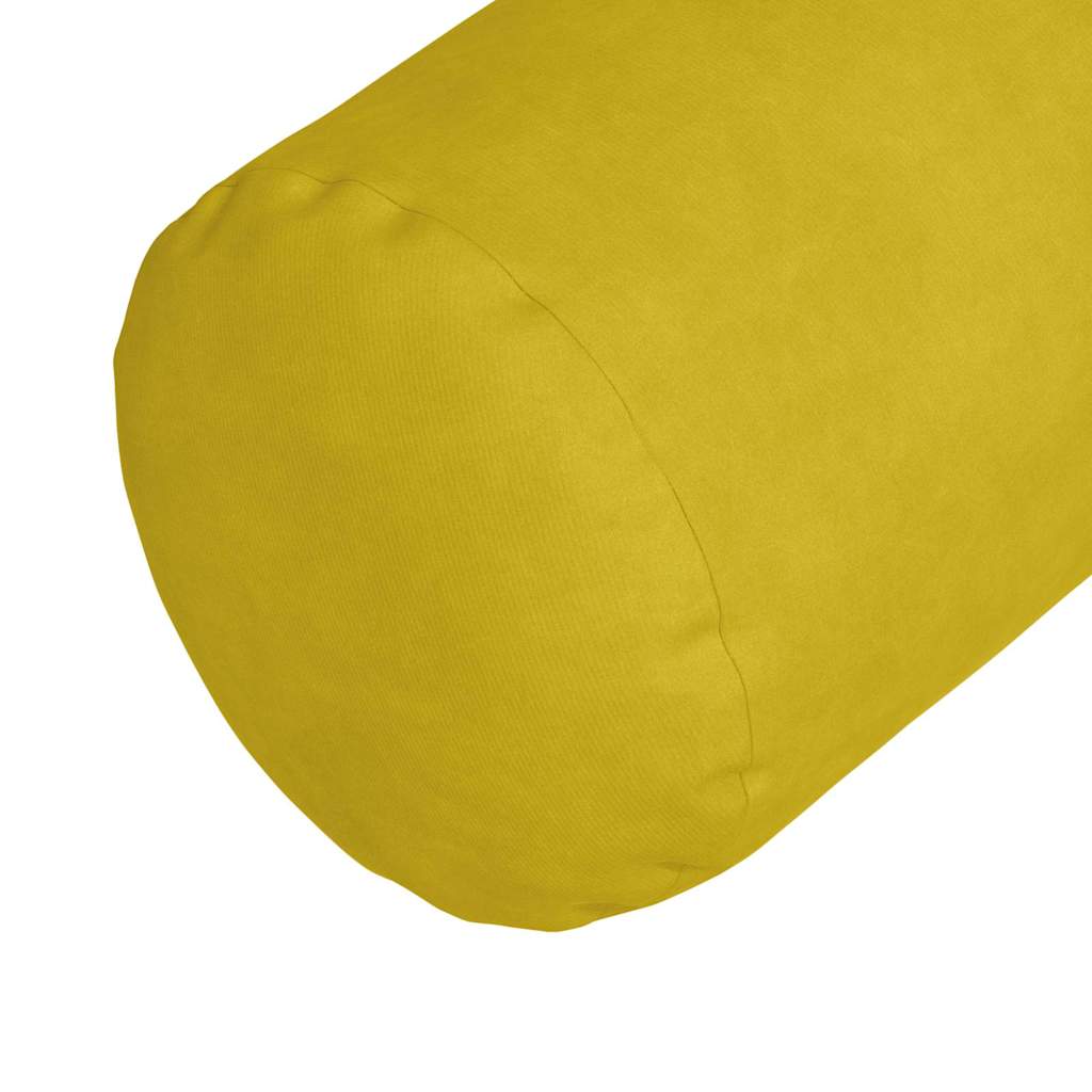 Cuscini a rullo 2 pcs Giallo Ø 25 x 70 cm Tessuto in Cords | homemem39