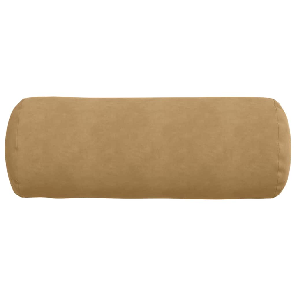 Cuscini a rullo 2 pcs Marrone Ø 25 x 70 cm Tessuto in Cords | homemem39