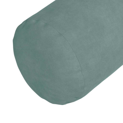 Cuscini a rullo 2 pcs Verde Mare Ø 25 x 70 cm Tessuto in Cords | homemem39