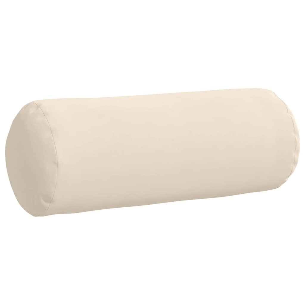 Cuscini a rullo 2 pcs Beige Ø 25 x 70 cm Tessuto in Microfibra | homemem39