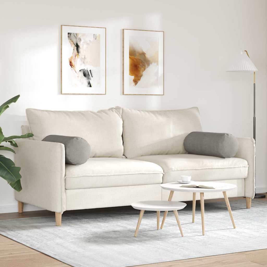 Cuscini a rullo 2 pcs Grigio chiaro Ø 25 x 70 cm | homemem39