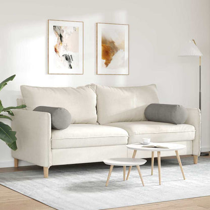 Cuscini a rullo 2 pcs Grigio chiaro Ø 25 x 70 cm | homemem39