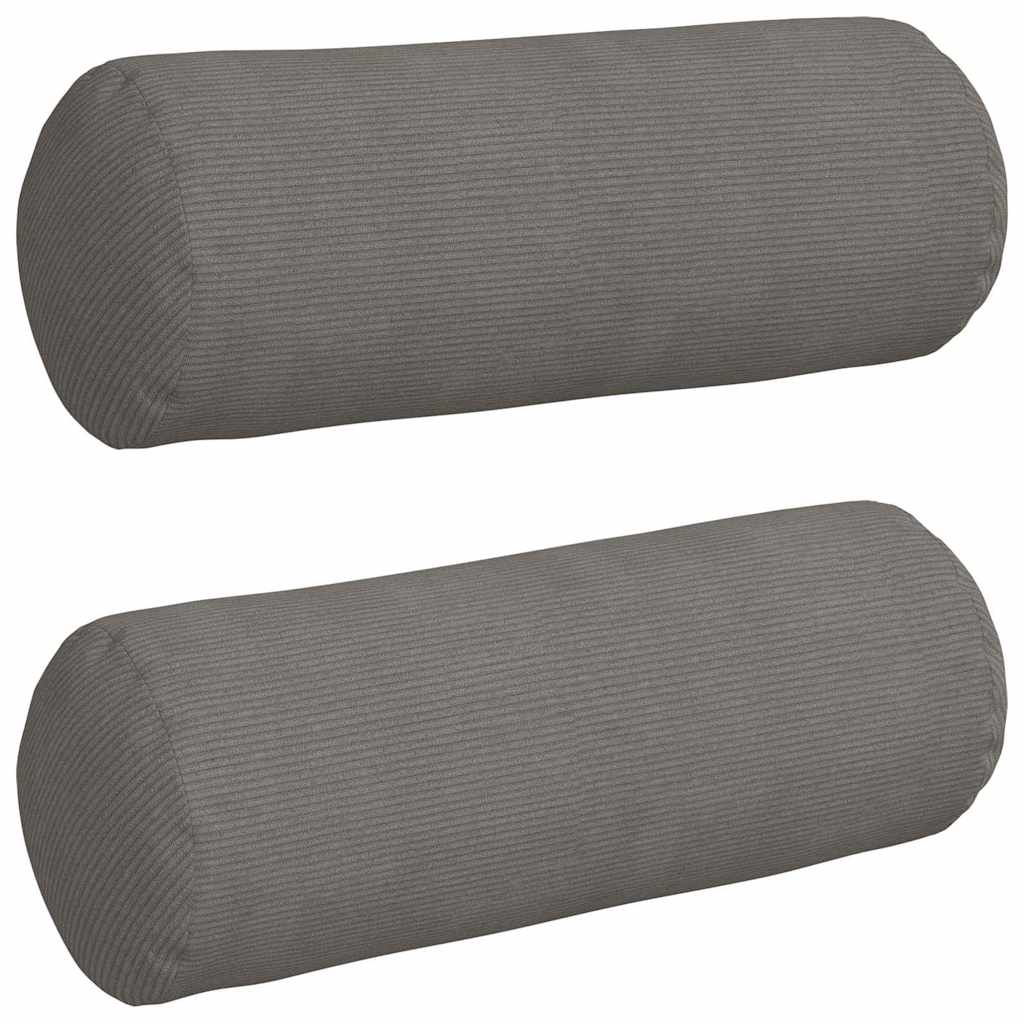 Cuscini a rullo 2 pcs Grigio chiaro Ø 25 x 70 cm | homemem39