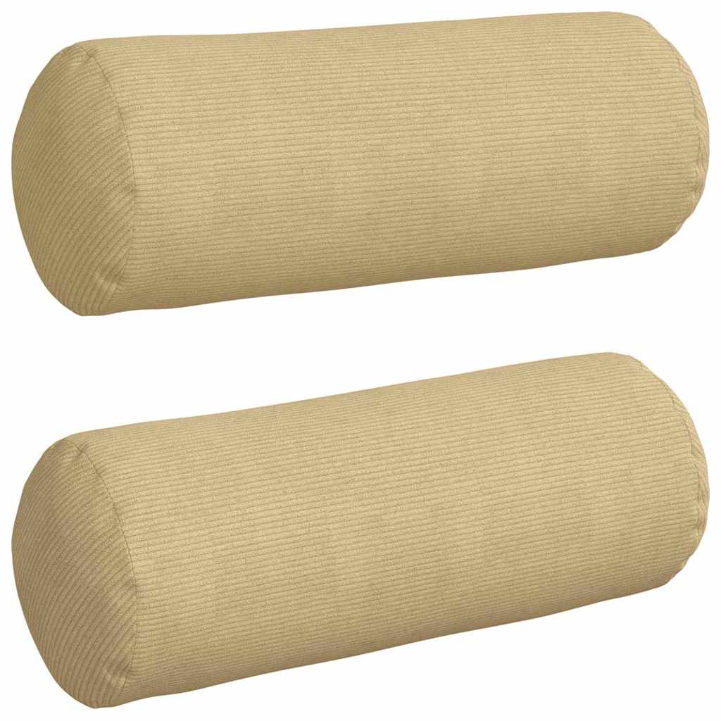 Cuscini a rullo 2 pcs Grigio Verde Ø 25 x 70 cm | homemem39