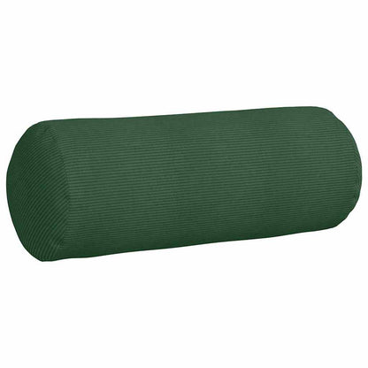 Cuscini a rullo 2 pcs Verde Scuro Ø 25 x 70 cm Tessuto in Cords | homemem39