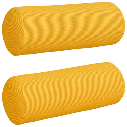 Cuscini a rullo 2 pcs Giallo Chiaro Ø 25 x 70 cm | homemem39