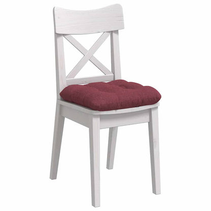 Cuscini per Seduta 4 pcs Rosso Vino 40 x 40 x 12 cm Tessuto | homemem39