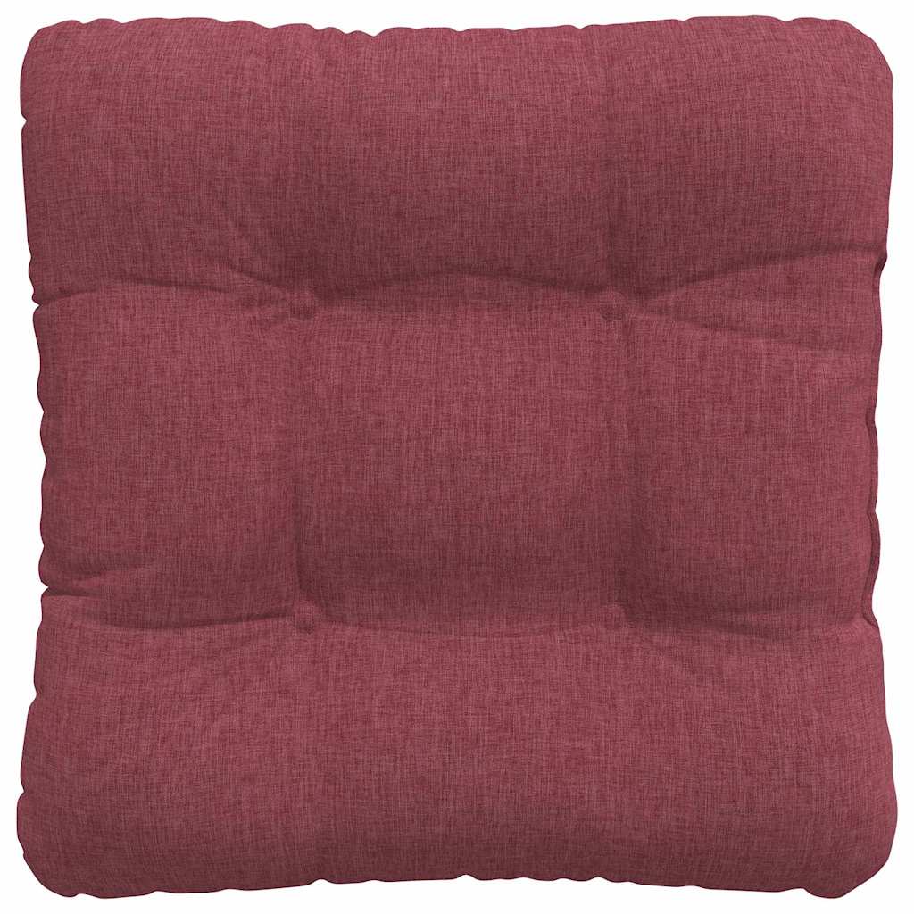 Cuscini per Seduta 4 pcs Rosso Vino 40 x 40 x 12 cm Tessuto | homemem39