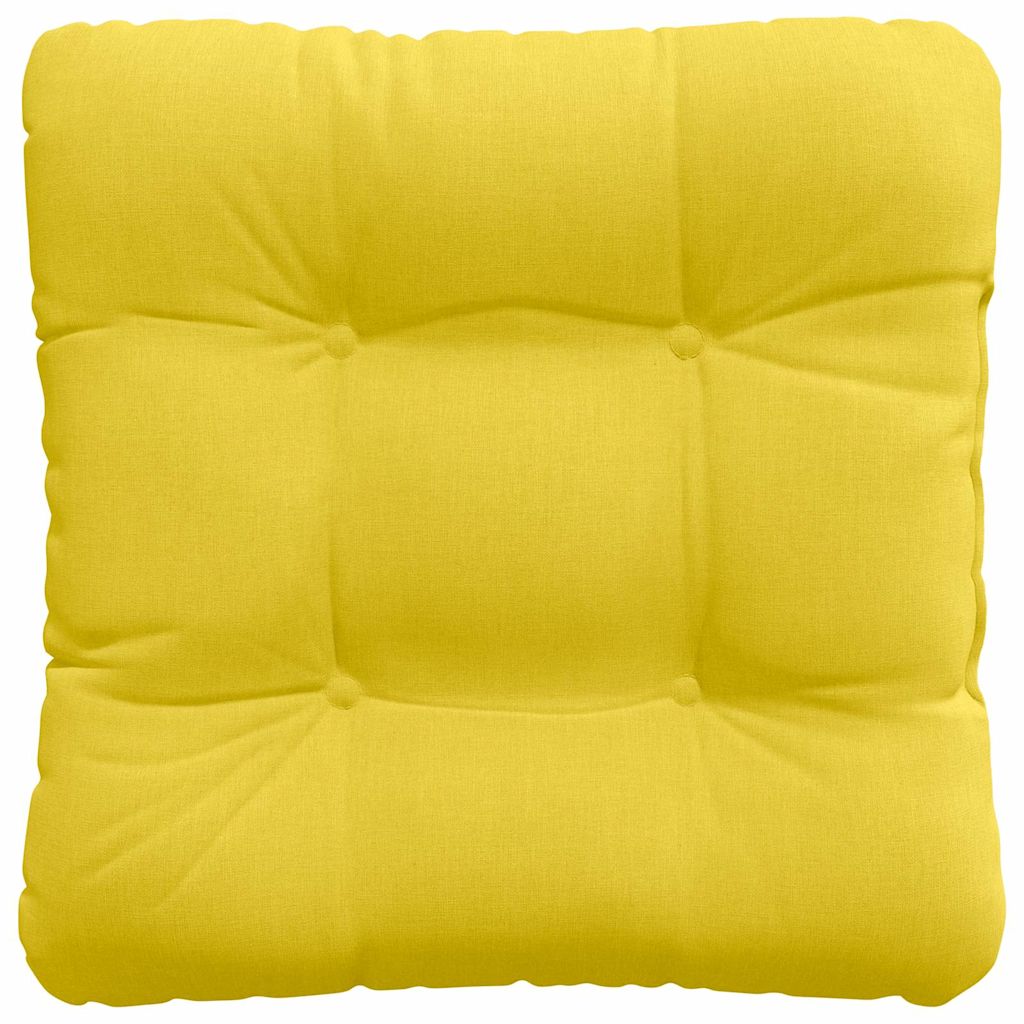 Cuscini per Seduta 4 pcs Giallo Chiaro 40 x 40 x 12 cm Tessuto | homemem39