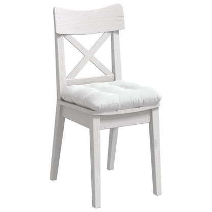 Cuscini per Seduta 4 pcs Bianco 40 x 40 x 12 cm Tessuto | homemem39