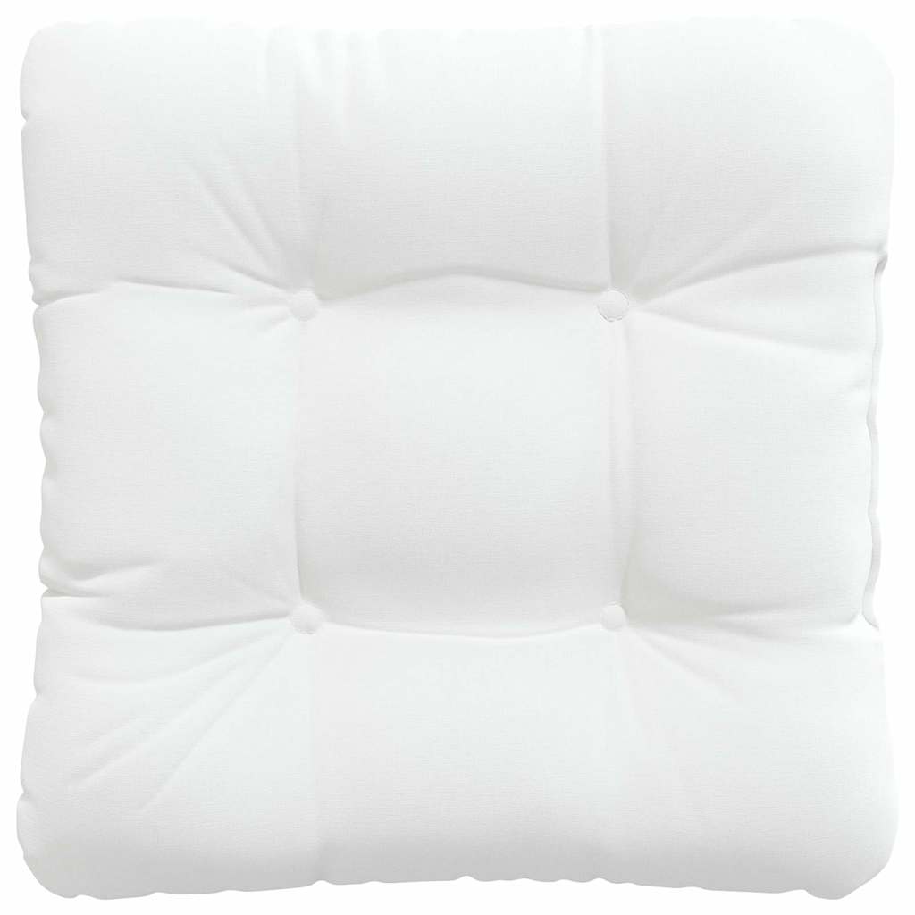 Cuscini per Seduta 4 pcs Bianco 40 x 40 x 12 cm Tessuto | homemem39