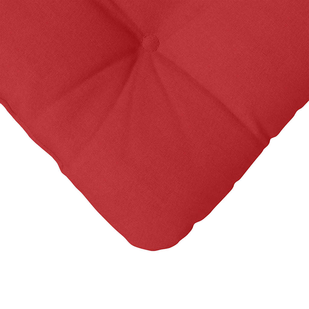 Cuscini per Seduta 4 pcs Rosso 40 x 40 x 12 cm Tessuto | homemem39
