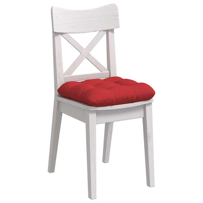 Cuscini per Seduta 4 pcs Rosso 40 x 40 x 12 cm Tessuto | homemem39