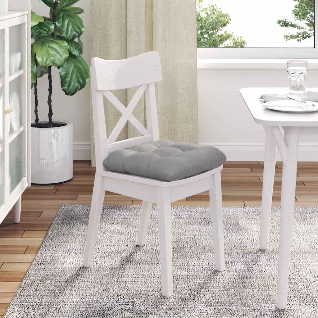 Cuscini per Seduta 4 pcs Grigio Nuvola 40 x 40 x 12 cm Tessuto | homemem39