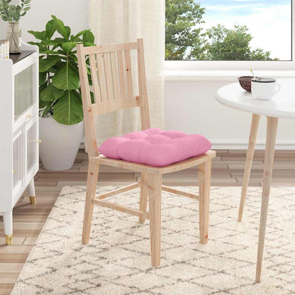 Cuscini per Seduta 4 pcs Rosa 40 x 40 x 12 cm Tessuto | homemem39