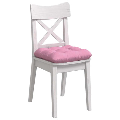 Cuscini per Seduta 4 pcs Rosa 40 x 40 x 12 cm Tessuto | homemem39
