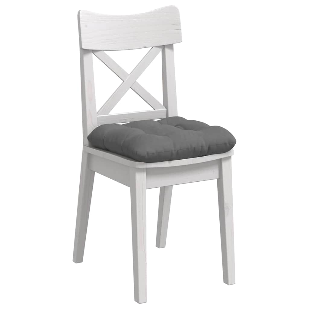 Cuscini per Seduta 4 pcs Grigio scuro 40 x 40 cm | homemem39