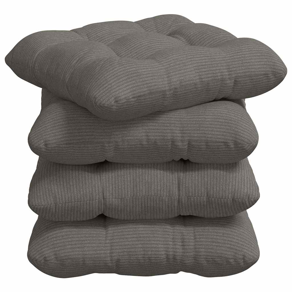 Cuscini per Seduta 4 pcs Grigio chiaro 40 x 40 cm | homemem39