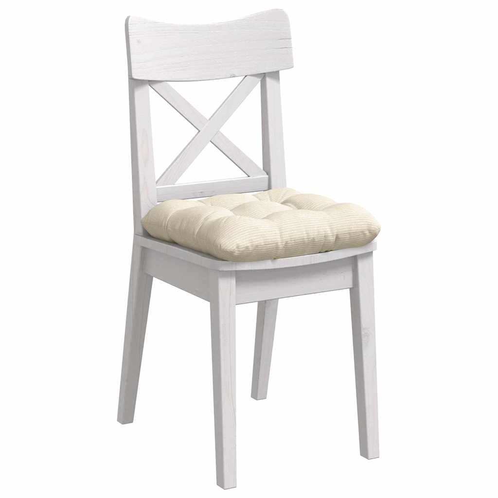 Cuscini per Seduta 4 pcs Crema 40 x 40 cm Tessuto in Cords | homemem39