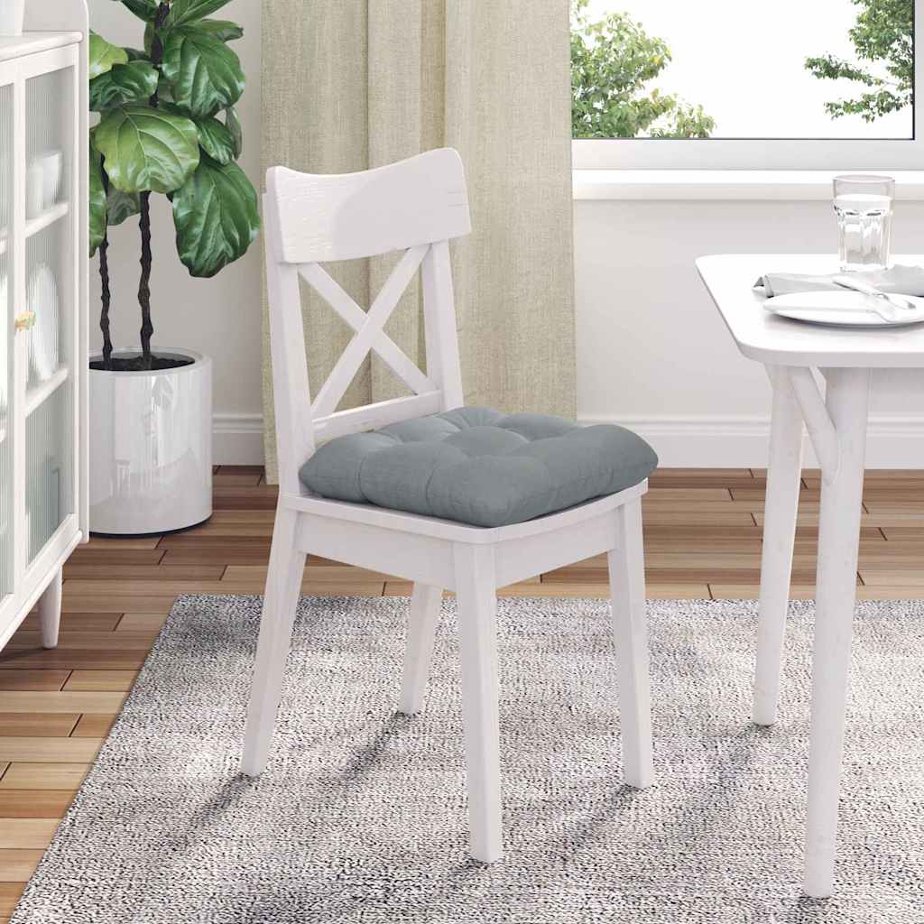 Cuscini per Seduta 4 pcs Grigio chiaro 45 x 45 x 12 cm Tessuto | homemem39