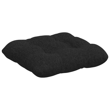 Cuscini per Seduta 4 pcs Nero 45 x 45 x 12 cm Tessuto | homemem39