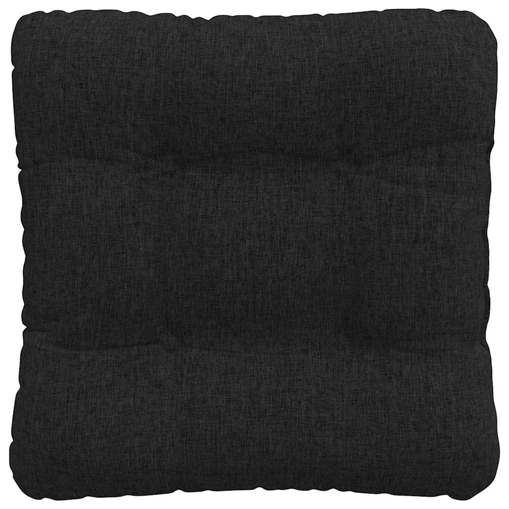 Cuscini per Seduta 4 pcs Nero 45 x 45 x 12 cm Tessuto | homemem39