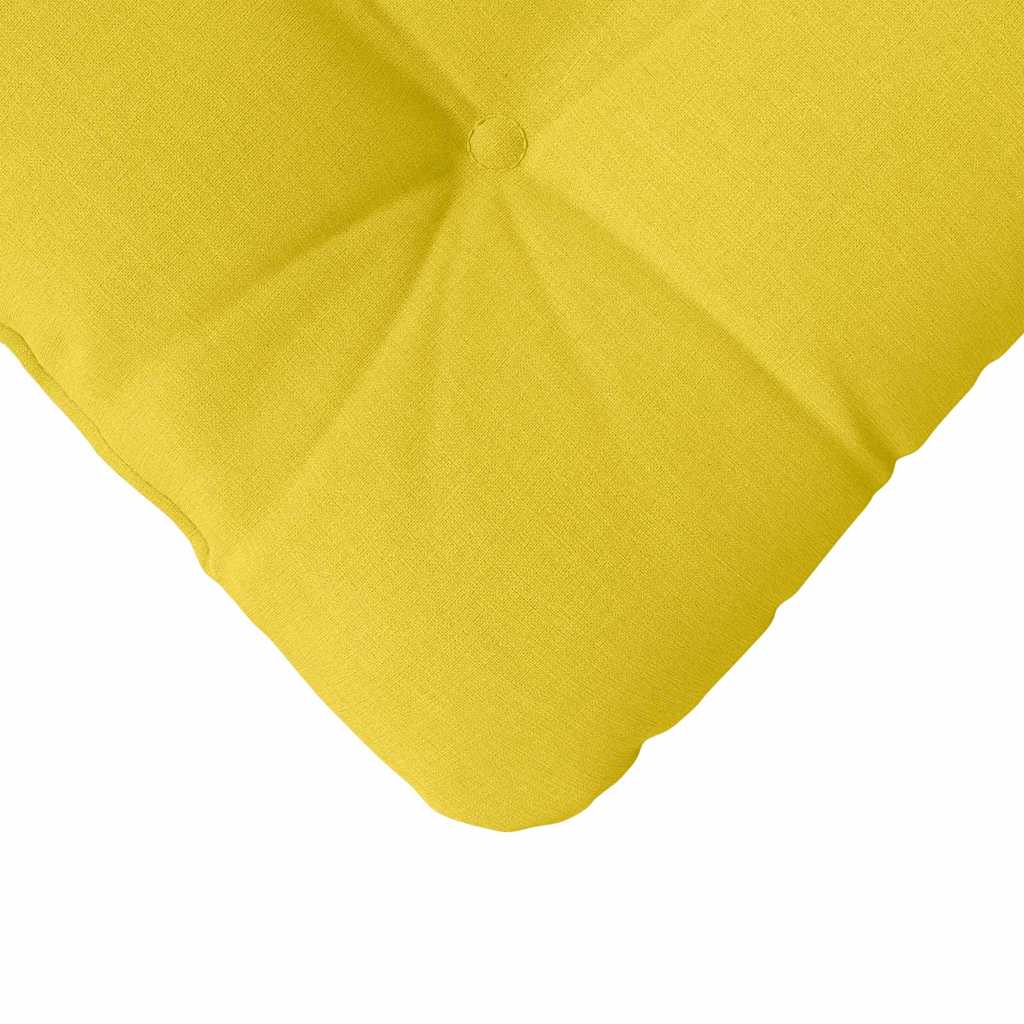 Cuscini per Seduta 4 pcs Giallo Chiaro 45 x 45 x 12 cm Tessuto | homemem39